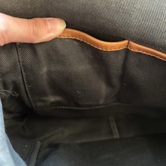 Madewell Lorimer Full Size Leather Backpack Cognac Brown G2015 main image 9